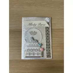 Kartka ślubna „Młodej Parze” – 10,5 x 15 cm